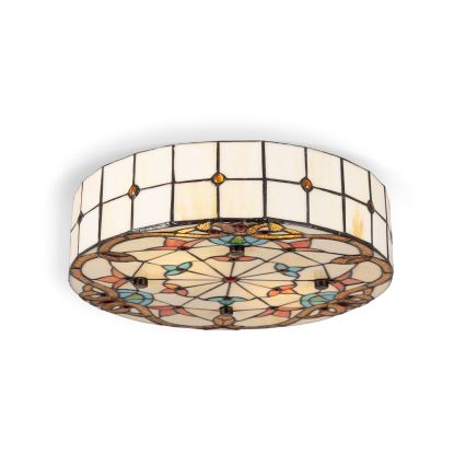 BRILAGI - Tiffany vitraažiga laevalgusti MIRABELLA 2xE27/60W/230V läbimõõt 40 cm