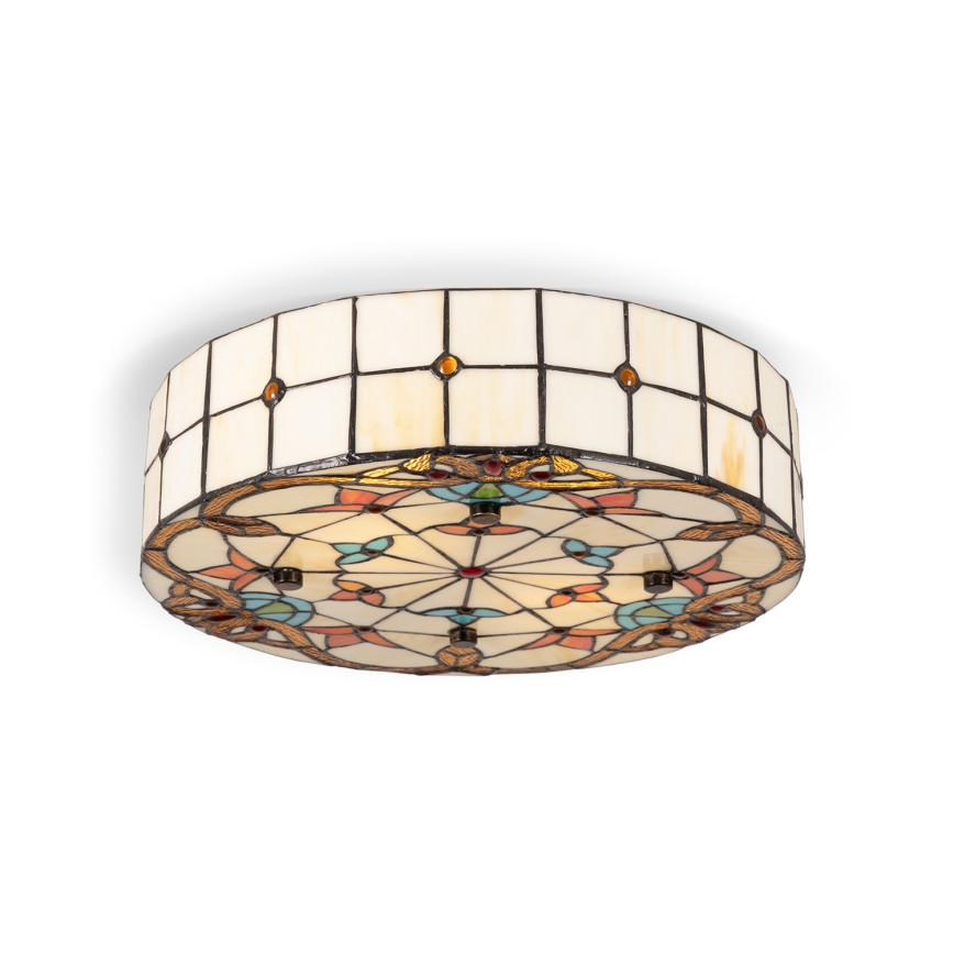 BRILAGI - Tiffany vitraažiga laevalgusti MIRABELLA 2xE27/60W/230V läbimõõt 40 cm