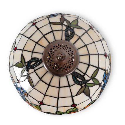 Brilagi - Tiffany vitraažiga laualamp JUNGLE 1xE27/60W/230V