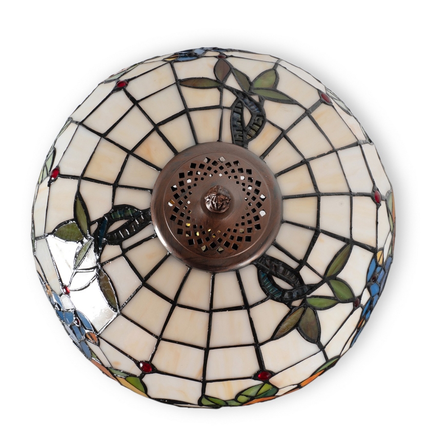 Brilagi - Tiffany vitraažiga laualamp JUNGLE 1xE27/60W/230V