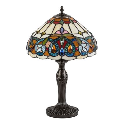Brilagi - Tiffany-vitraažiga laualamp LUISA 1xE27/40W/230V