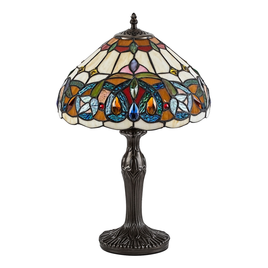 Brilagi - Tiffany-vitraažiga laualamp LUISA 1xE27/40W/230V