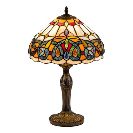 Brilagi - Tiffany-vitraažiga laualamp LUISA 1xE27/40W/230V