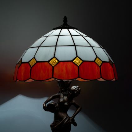Brilagi - Tiffany-vitraažiga laualamp SIENNA 1xE27/60W/230V