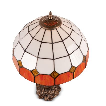 Brilagi - Tiffany-vitraažiga laualamp SIENNA 1xE27/60W/230V