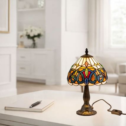 Brilagi - Tiffany vitraažiga lauavalgusti LUISA 1xE14/40W/230V