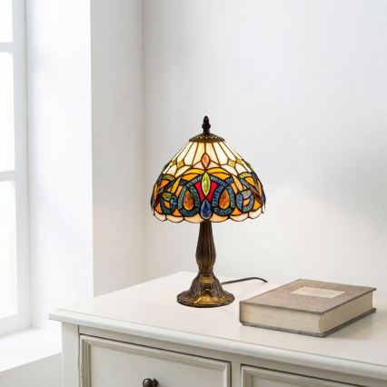 Brilagi - Tiffany vitraažiga lauavalgusti LUISA 1xE14/40W/230V