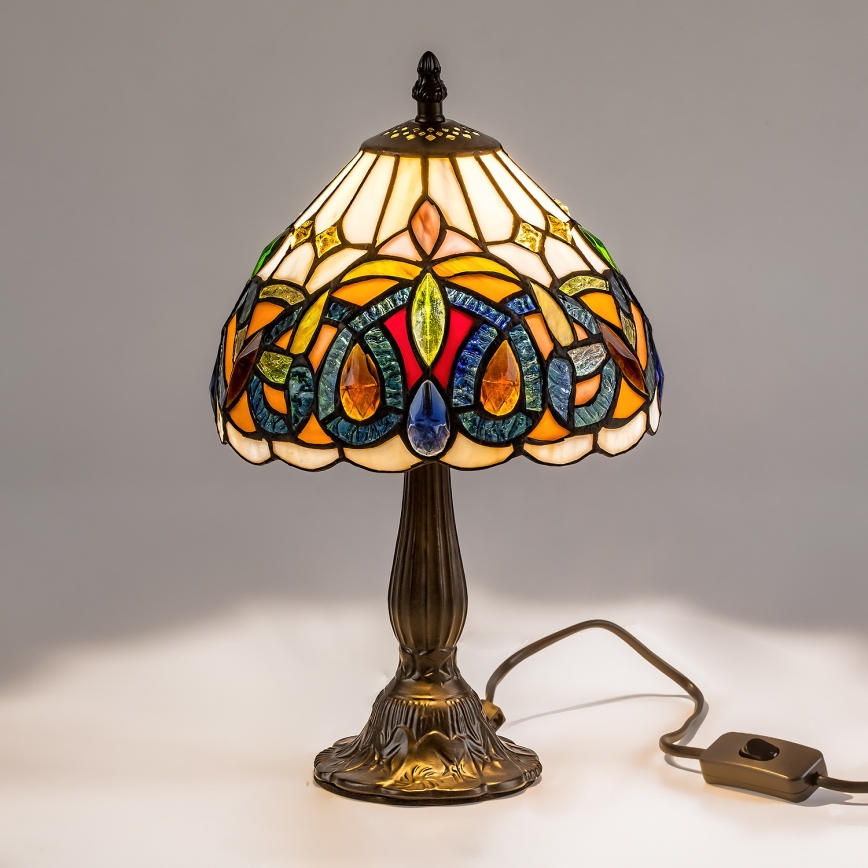 Brilagi - Tiffany vitraažiga lauavalgusti LUISA 1xE14/40W/230V