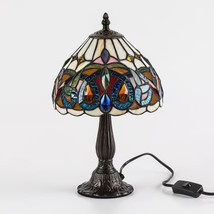 Brilagi - Tiffany vitraažiga lauavalgusti LUISA 1xE14/40W/230V