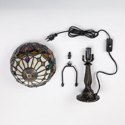 Brilagi - Tiffany vitraažiga lauavalgusti LUISA 1xE14/40W/230V