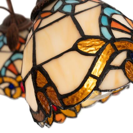 Brilagi - Tiffany-vitraažiga pinnapealne lühter MIRABELLA 8xE27/60W/230V läbimõõt 68 cm