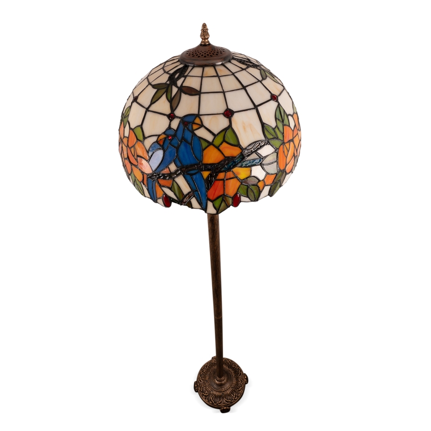 Brilagi - Tiffany-vitraažiga põrandalamp JUNGLE 2xE27/60W/230V