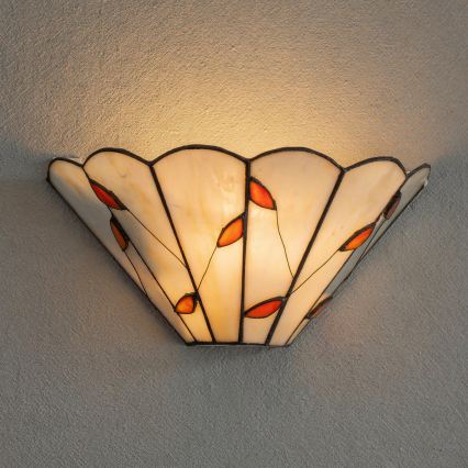 Brilagi - Tiffany-vitraažiga seinavalgusti FOLIA 1xE14/40W/230V
