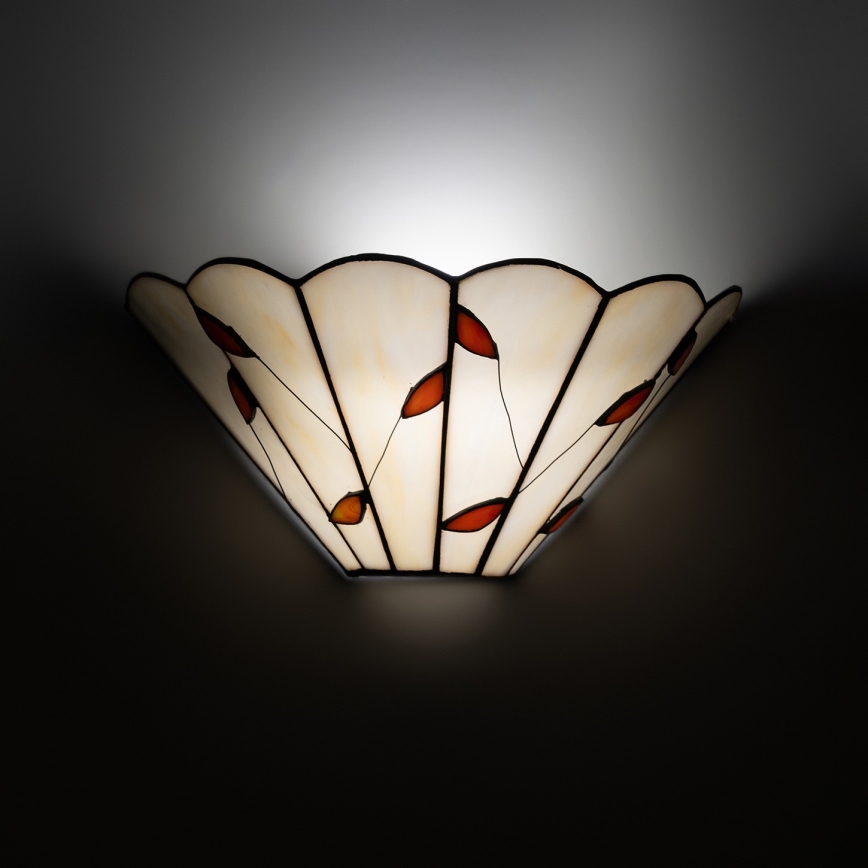 Brilagi - Tiffany-vitraažiga seinavalgusti FOLIA 1xE14/40W/230V