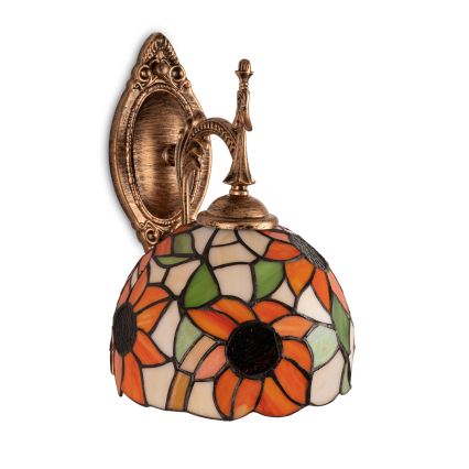 BRILAGI - Tiffany-vitraažiga seinavalgusti SUNFLOWER 1xE14/40W/230V