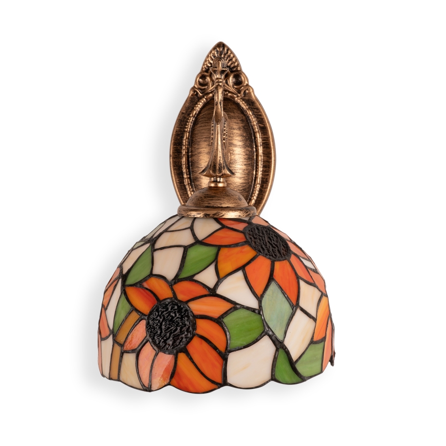 BRILAGI - Tiffany-vitraažiga seinavalgusti SUNFLOWER 1xE14/40W/230V