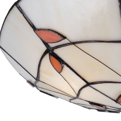Brilagi - Tiffany vitraažist laelamp FOLIA 2xE27/60W/230V läbimõõt 40 cm