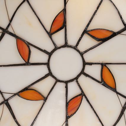 Brilagi - Tiffany vitraažist laelamp FOLIA 2xE27/60W/230V läbimõõt 40 cm