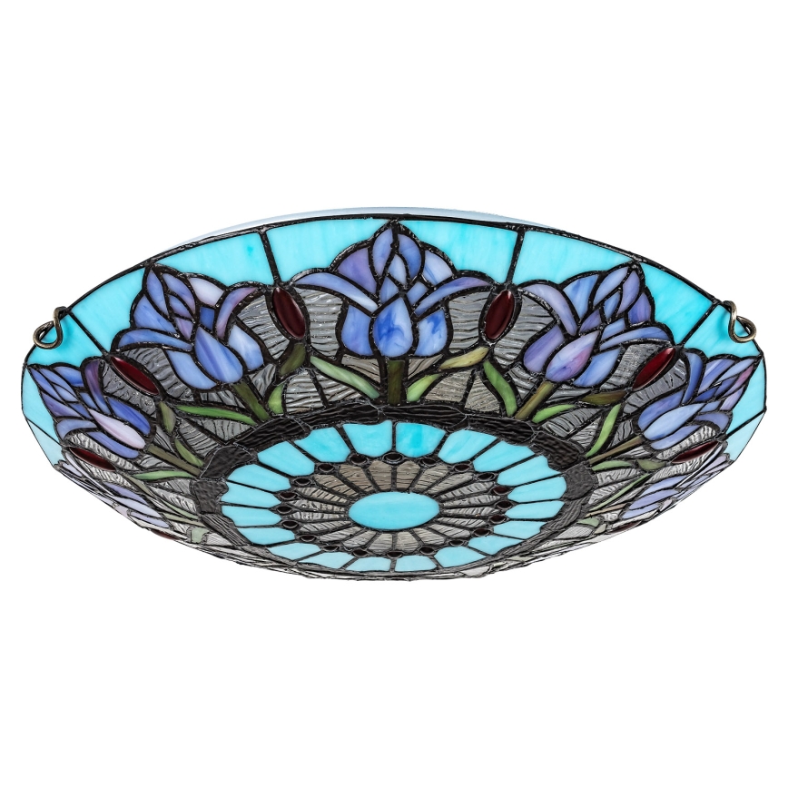 Brilagi - Tiffany-vitraažist laelamp LORAS 2xE27/60W/230V