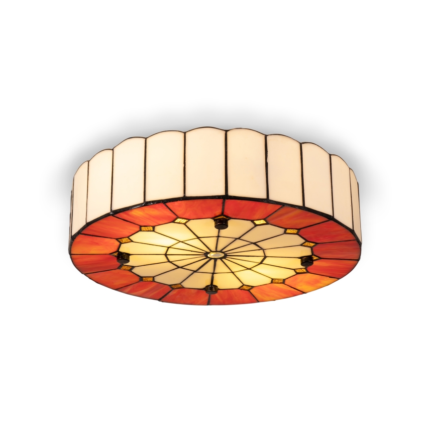 BRILAGI - Tiffany vitraažist laelamp SIENNA 2xE27/60W/230V läbimõõt 40 cm