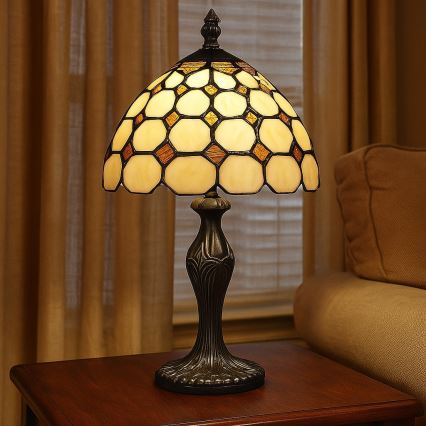 Brilagi - Tiffany-vitraažist laualamp DORAN 1xE14/40W/230V
