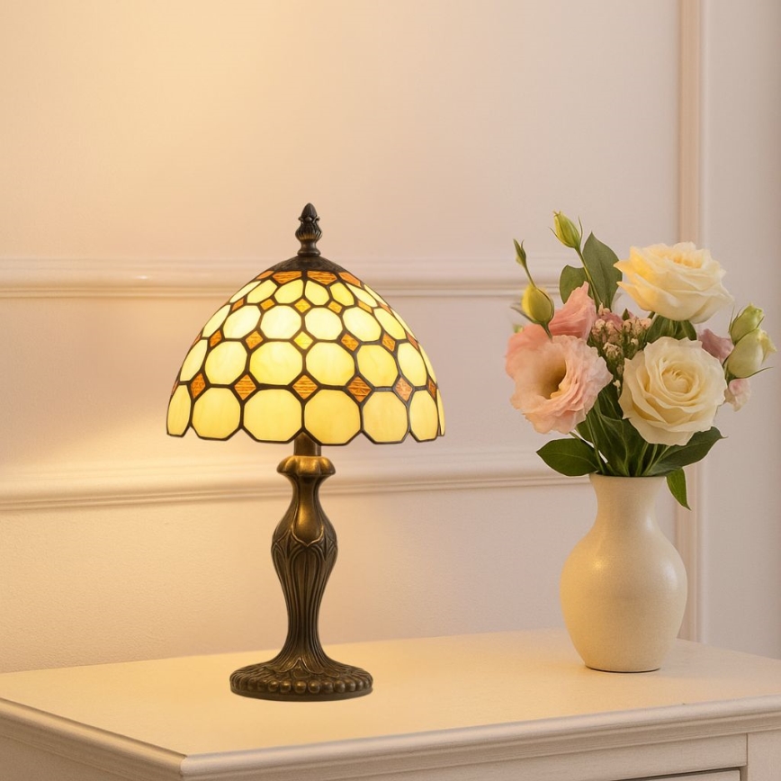 Brilagi - Tiffany-vitraažist laualamp DORAN 1xE14/40W/230V