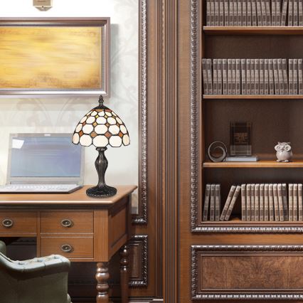 Brilagi - Tiffany-vitraažist laualamp DORAN 1xE14/40W/230V