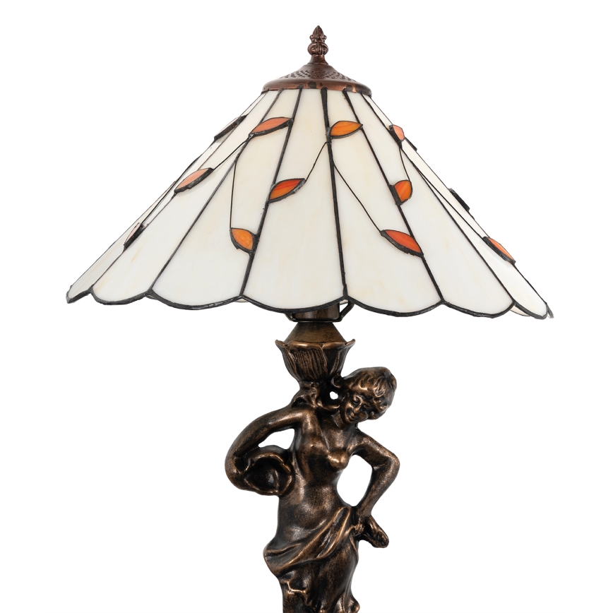 Brilagi - Tiffany vitraažist laualamp FOLIA 1xE27/60W/230V