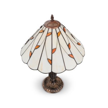 Brilagi - Tiffany vitraažist laualamp FOLIA 2xE27/60W/230V
