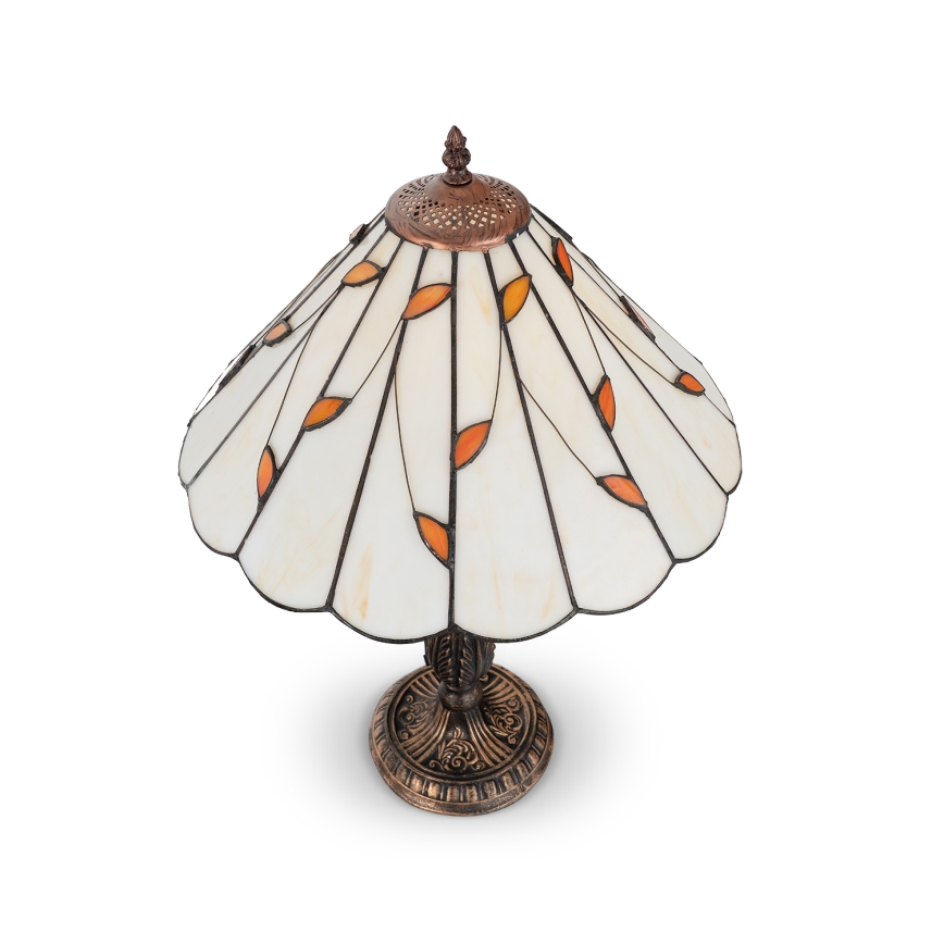 Brilagi - Tiffany vitraažist laualamp FOLIA 2xE27/60W/230V