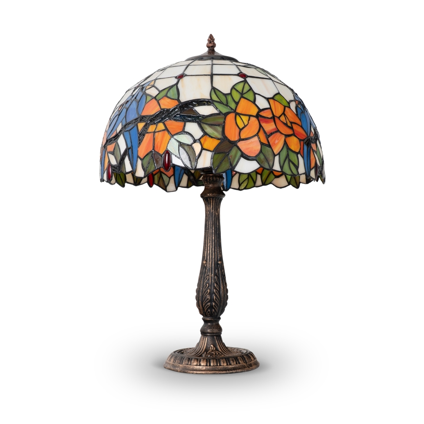 Brilagi - Tiffany-vitraažist laualamp JUNGLE 2xE27/60W/230V