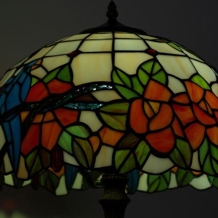 Brilagi - Tiffany-vitraažist laualamp JUNGLE 2xE27/60W/230V