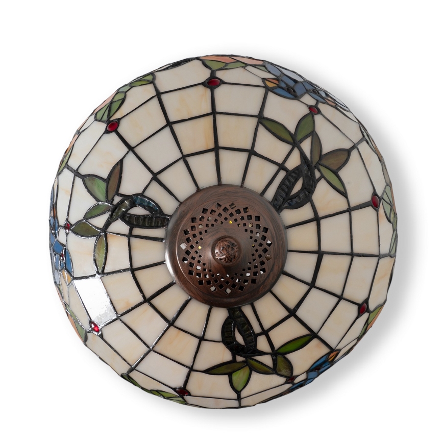 Brilagi - Tiffany-vitraažist laualamp JUNGLE 2xE27/60W/230V