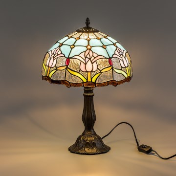 Brilagi - Tiffany vitraažist laualamp LORAS 1xE27/40W/230V