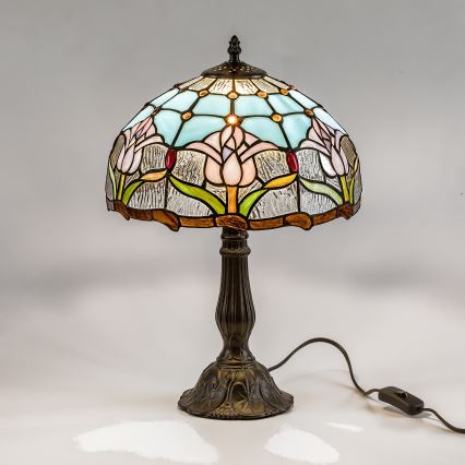 Brilagi - Tiffany vitraažist laualamp LORAS 1xE27/40W/230V