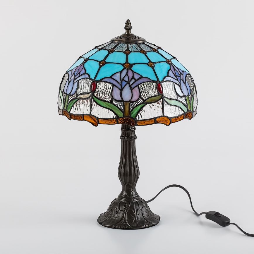 Brilagi - Tiffany vitraažist laualamp LORAS 1xE27/40W/230V