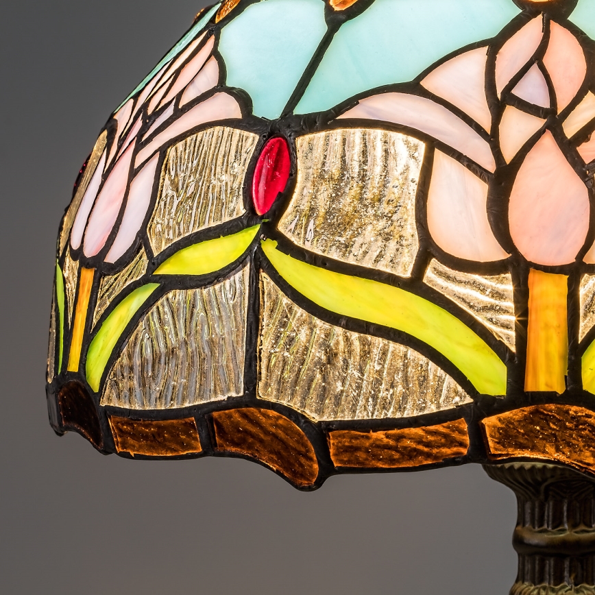 Brilagi - Tiffany vitraažist laualamp LORAS 1xE27/40W/230V