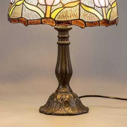 Brilagi - Tiffany vitraažist laualamp LORAS 1xE27/40W/230V