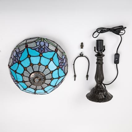 Brilagi - Tiffany vitraažist laualamp LORAS 1xE27/40W/230V