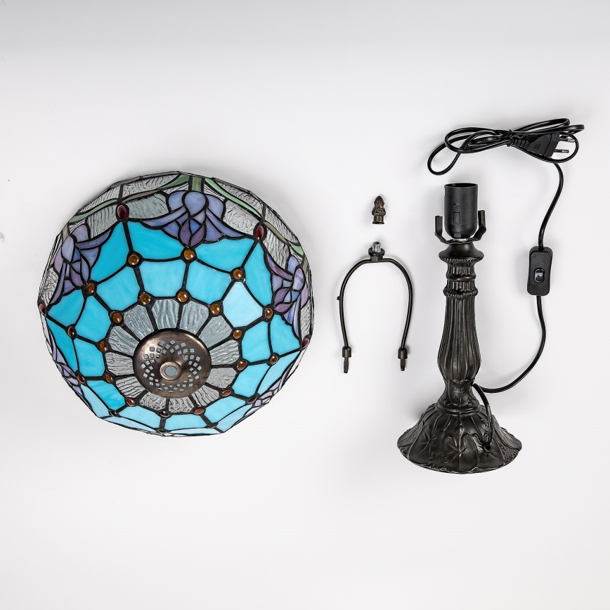 Brilagi - Tiffany vitraažist laualamp LORAS 1xE27/40W/230V