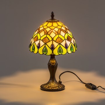 Brilagi - Tiffany vitraažist laualamp MARGARET 1xE14/40W/230V