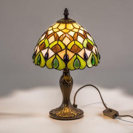 Brilagi - Tiffany vitraažist laualamp MARGARET 1xE14/40W/230V