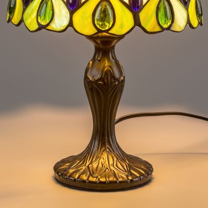Brilagi - Tiffany vitraažist laualamp MARGARET 1xE14/40W/230V