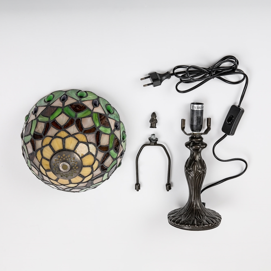 Brilagi - Tiffany vitraažist laualamp MARGARET 1xE14/40W/230V