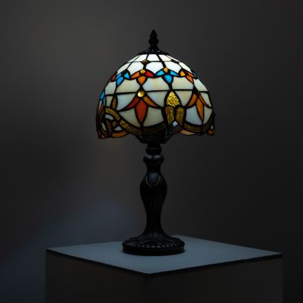 Brilagi - Tiffany vitraažist laualamp MIRABELLA 1xE27/60W/230V