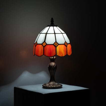 Brilagi - Tiffany vitraažist laualamp SIENNA 1xE27/60W/230V