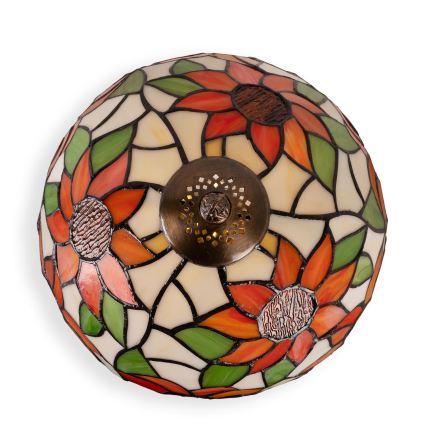 Brilagi - Tiffany vitraažist laualamp SUNFLOWER 1xE27/60W/230V + 1xE14/40W