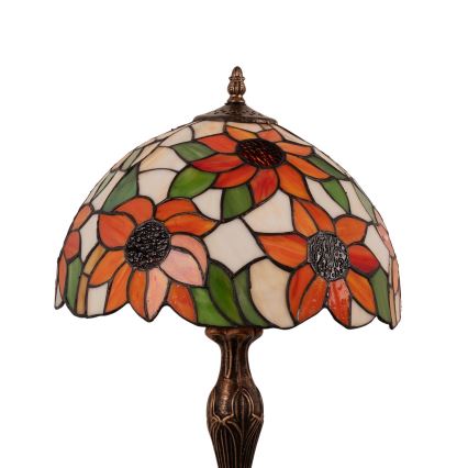 Brilagi - Tiffany vitraažist laualamp SUNFLOWER 1xE27/60W/230V