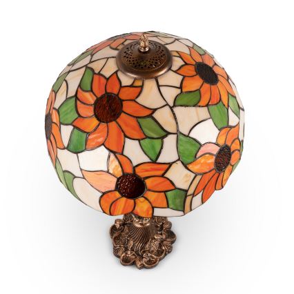 Brilagi - Tiffany vitraažist laualamp SUNFLOWER 1xE27/60W/230V