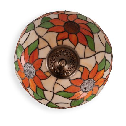 Brilagi - Tiffany vitraažist laualamp SUNFLOWER 2xE27/60W/230V